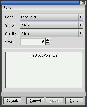 Font editor