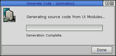 Generate Progress dialog