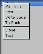 Module Work menu