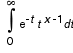 integral from 0 to +Infinity of pow(t,x-1)*exp(-t) dt