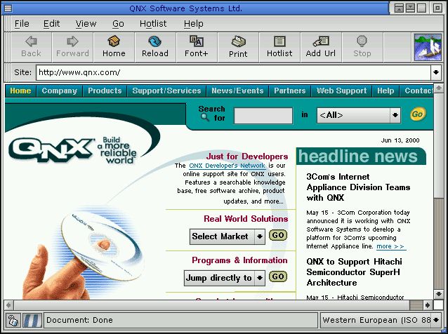 Web client widget