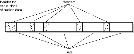 Packed data and headers